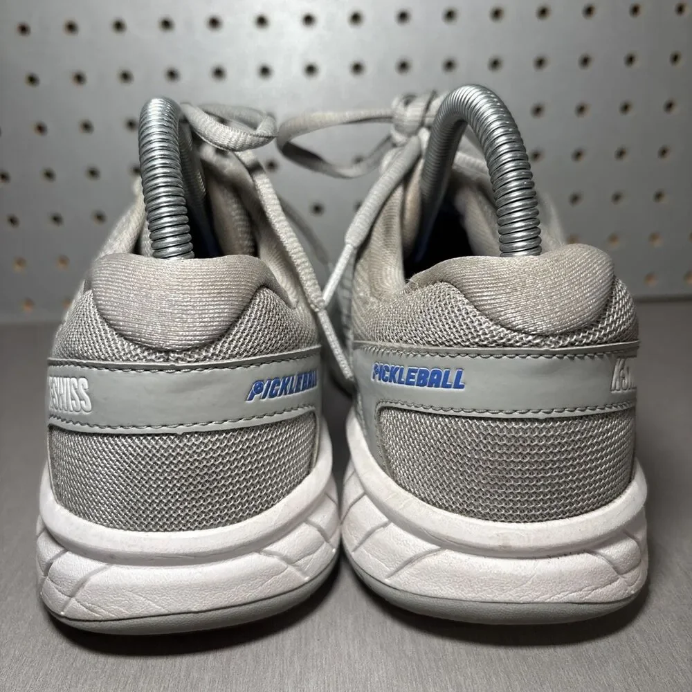 K Swiss Express Light Pickleball Shoes Womens US 7.5 Gray Grey White Tennis Low - Picture 3 of 14